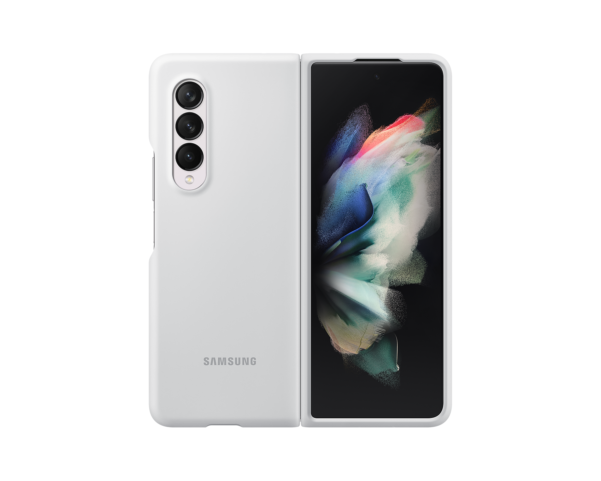 фото Чехол samsung galaxy z fold3 silicone cover white (ef-pf926)