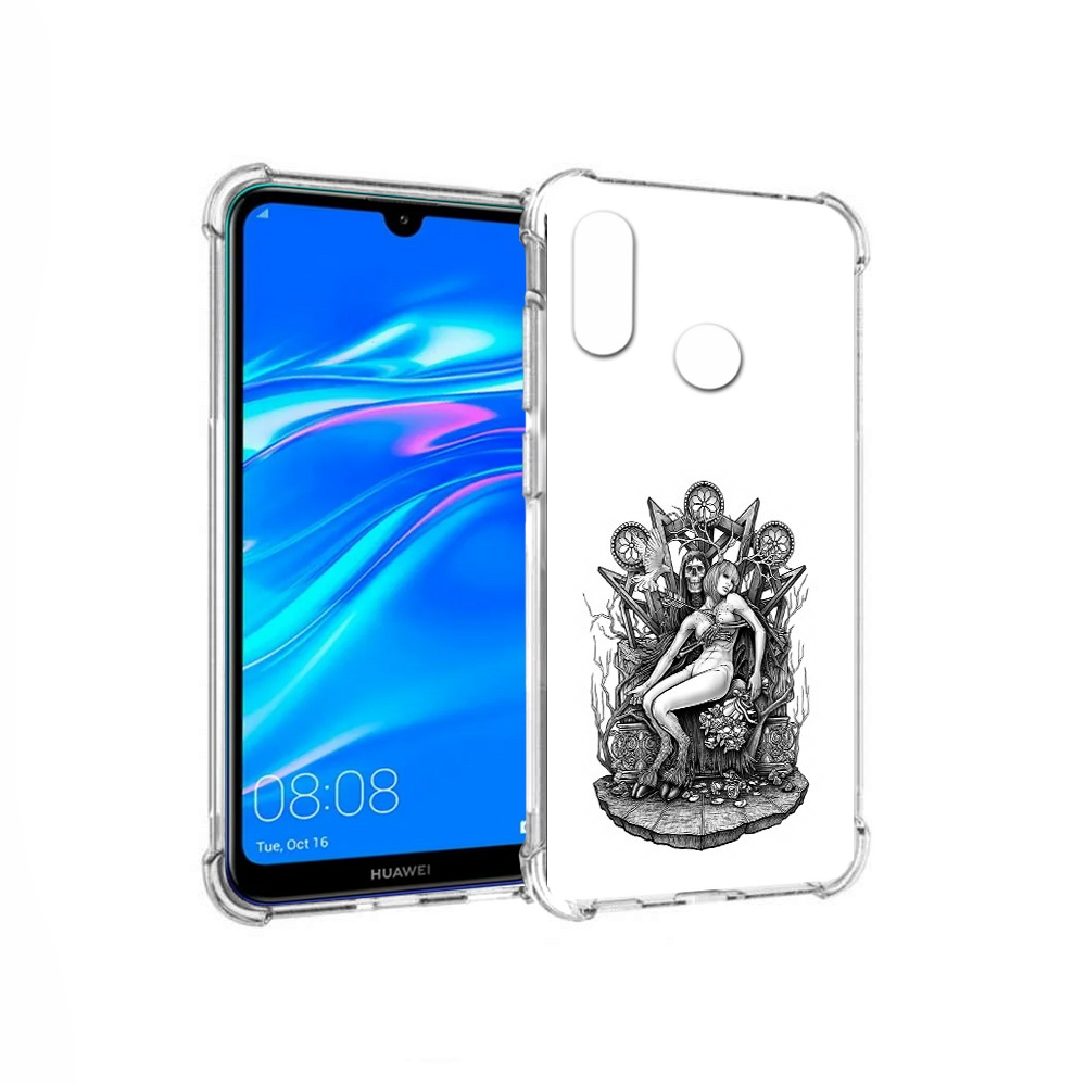 

Чехол MyPads Tocco для Huawei Y9 девушка на троне (PT227091.35.309), Прозрачный, Tocco