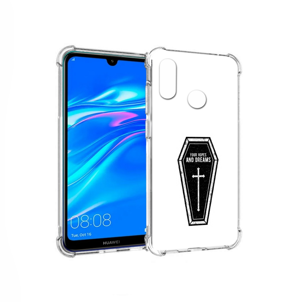 

Чехол MyPads Tocco для Huawei Y9 гроб с мечтами (PT227091.35.299), Прозрачный, Tocco