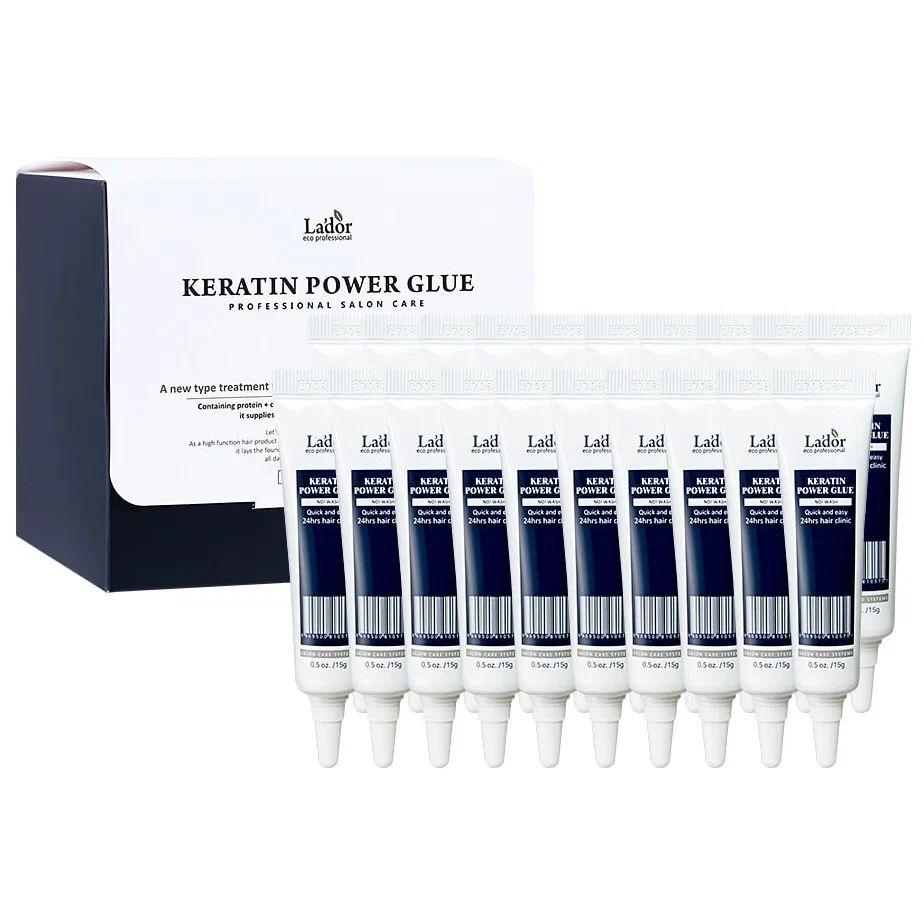 Кератиновая сыворотка La'dor Keratin Power Glue 15 г, 20 шт. сыворотка для волос la dor keratin power glue для секущихся кончиков 150 мл