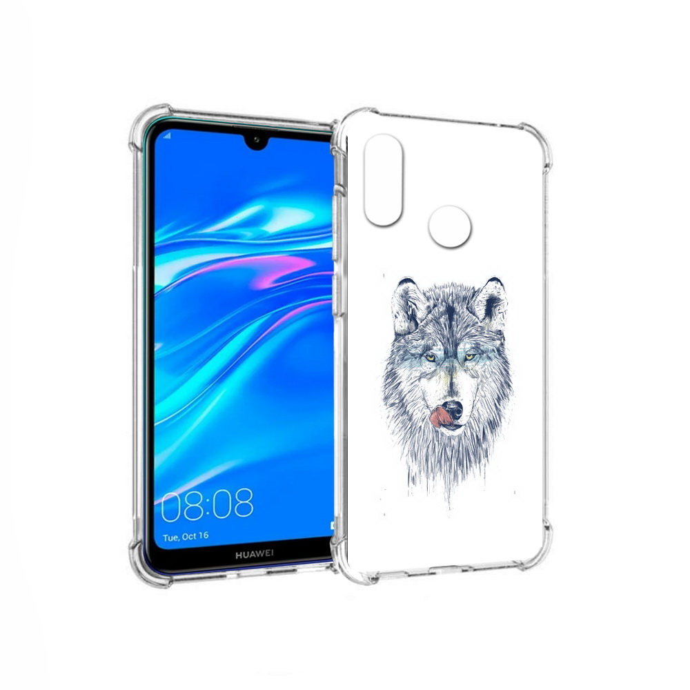 

Чехол MyPads Tocco для Huawei Y9 голодгый волк (PT227091.35.292), Прозрачный, Tocco