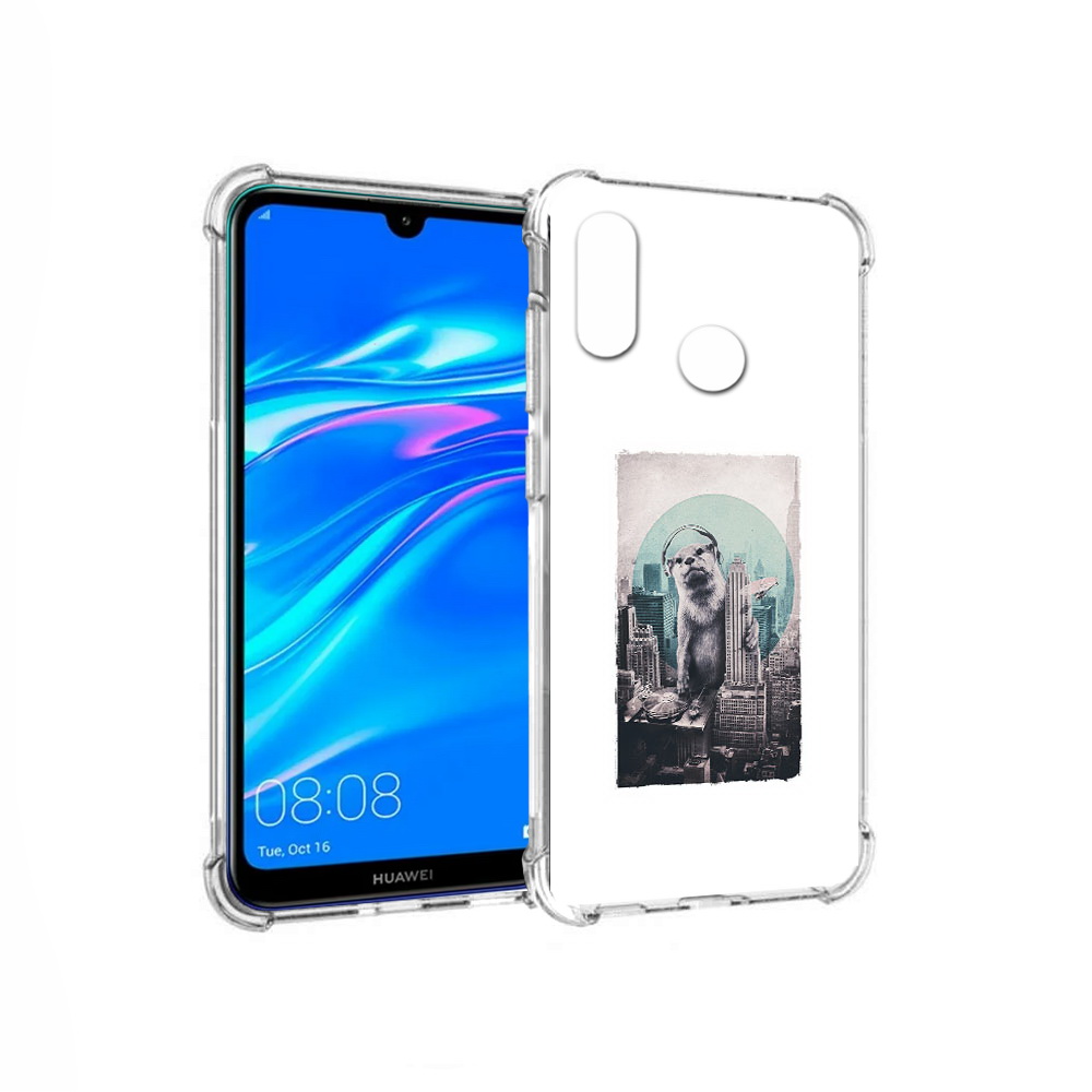 Чехол MyPads Tocco для Huawei Y9 выдра в городе (PT227091.35.283)