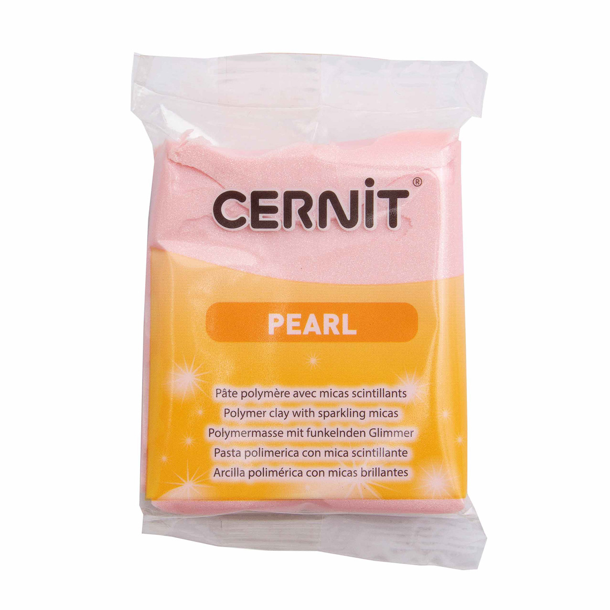 Пластика полимерная Cernit 'Pearl', CE0860056, 56 г (475 розовый)