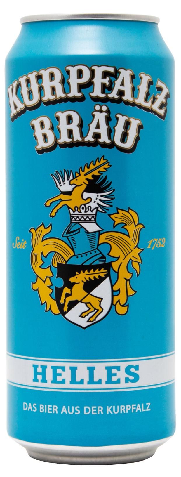 

Пиво KurpfalzBrau Helles светлое фильтрованное непастеризованное 500 мл