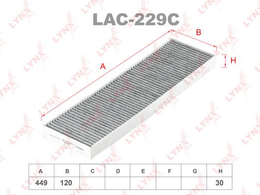 

Фильтр Салона Угольный LYNXauto арт. LAC229C
