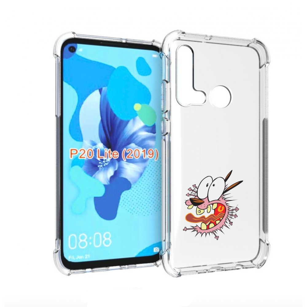 

Чехол бампер MyPads испуганный бобик для Huawei P20 Lite (2019)., Прозрачный, Tocco