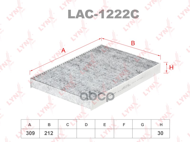 

Фильтр Салона Угольный LYNXauto арт. LAC1222C