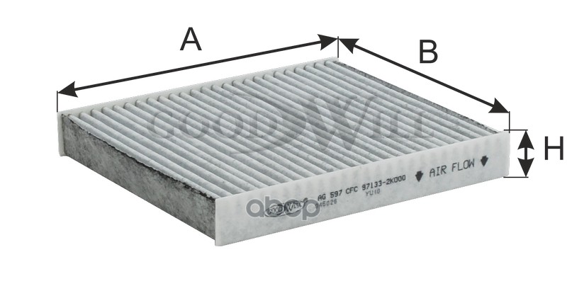 фото Фильтр салона угольный goodwill арт. ag597cfc
