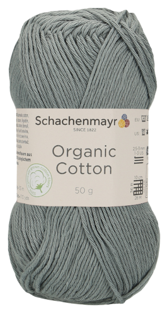 

Пряжа Schachenmayr 9807376 Organic Cotton Sustainable (00092, metal), Серый, Organic Cotton