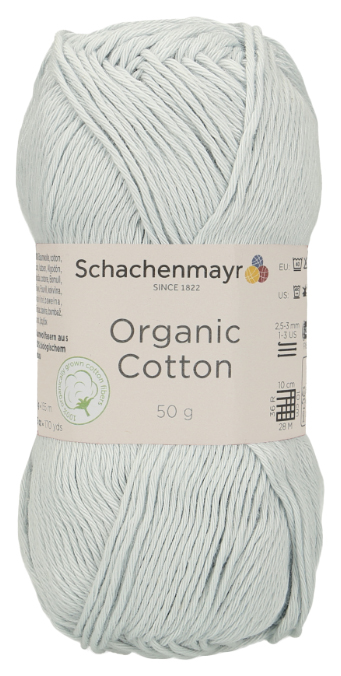 Пряжа Schachenmayr 9807376 Organic Cotton Sustainable (00090, silver)