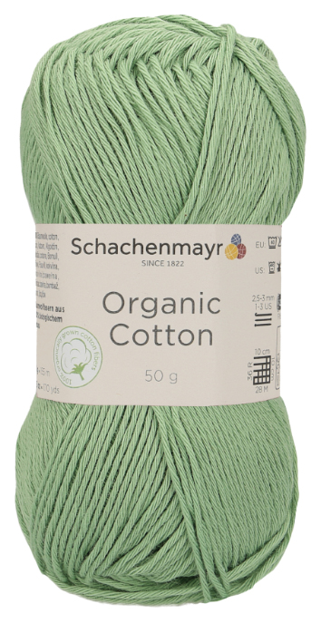 

Пряжа Schachenmayr 9807376 Organic Cotton Sustainable (00072, sea green), Organic Cotton