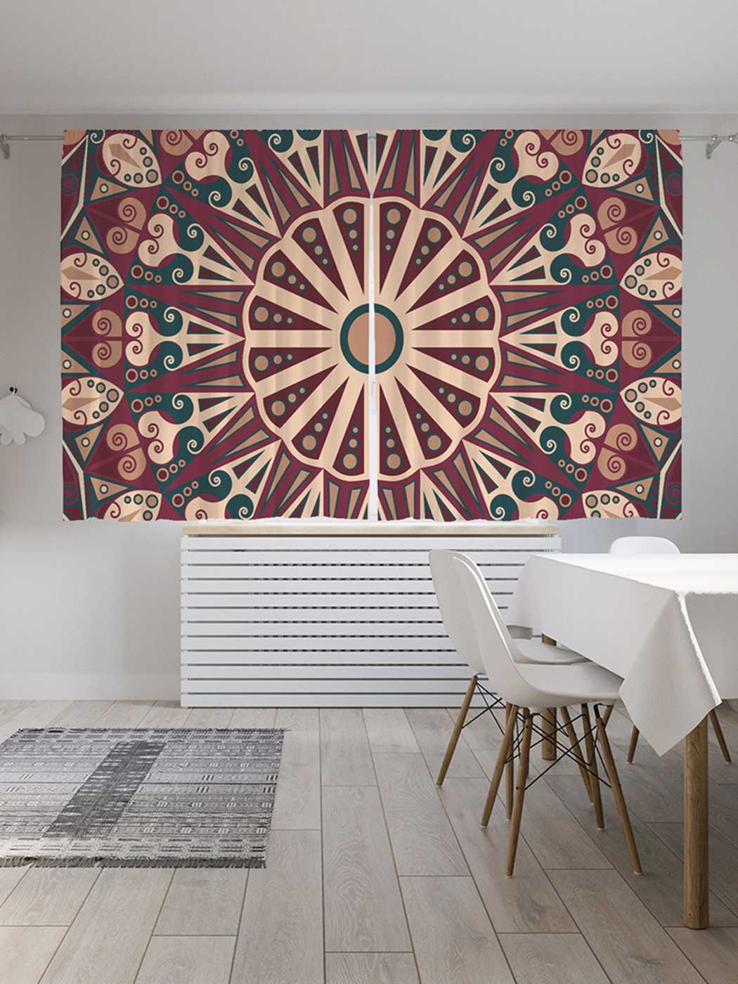 

Шторы JoyArty c фотопечатью "Круг указаний" из сатена, 290х180 см, Круг указаний