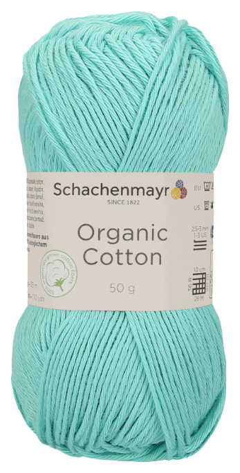 Пряжа Schachenmayr 9807376 Organic Cotton Sustainable (00066, turquoise)