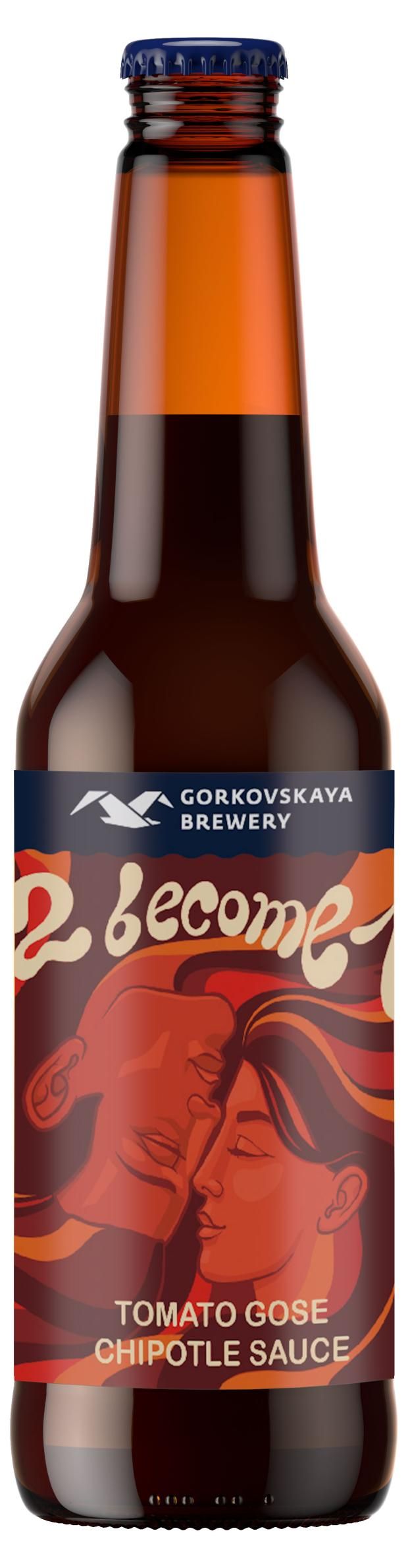 

Пивной напиток Gorkovskaya Brewery 2 become one светлое нефильтрованное 0,44 л