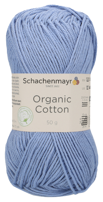 

Пряжа Schachenmayr 9807376 Organic Cotton Sustainable (00053, summer blue), Organic Cotton