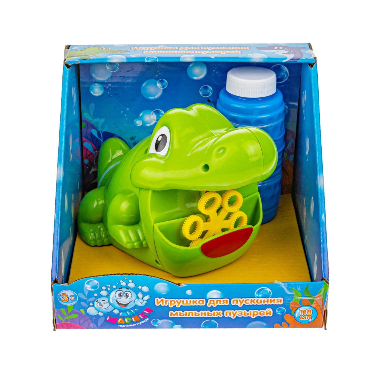 

Мыльные пузыри 1toy Крокодил Т19909, 118 мл
