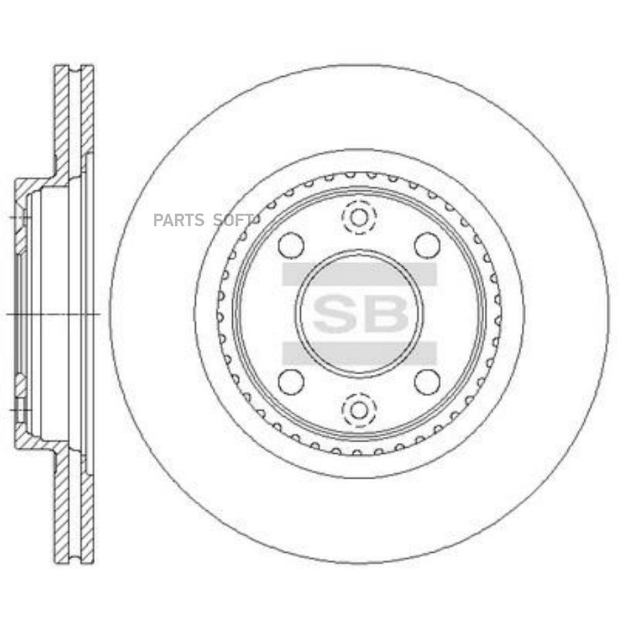 

Диск Тормозной, Передний Sangsin brake арт. SD3066