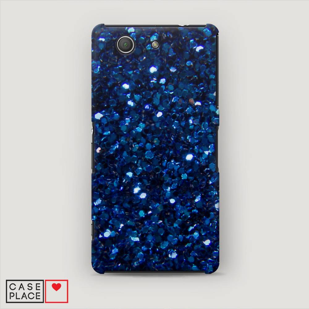 

Пластиковый чехол "Синие блестки рисунок" на Sony Xperia Z3 compact