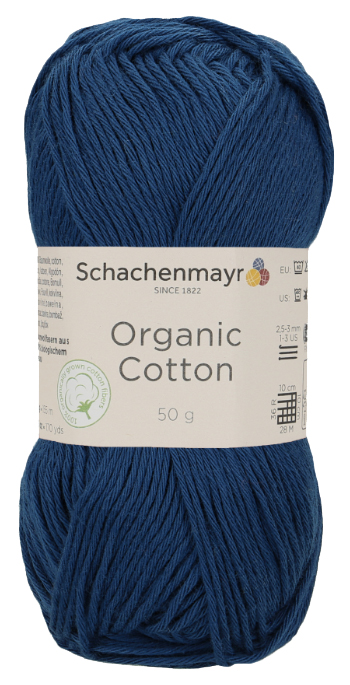 фото Пряжа schachenmayr 9807376 organic cotton sustainable (00050, navy)