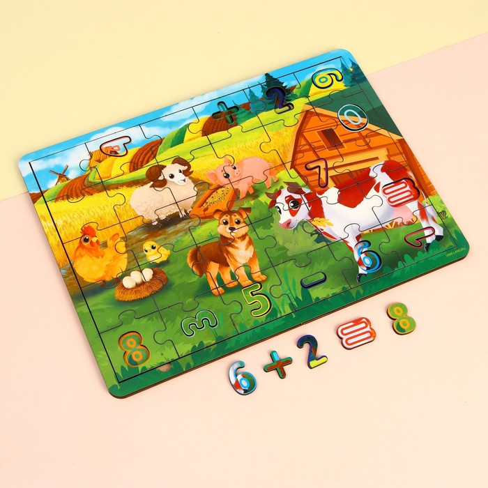 

Пазл Лесная мастерская математические Животные дерево, математические "Животные" дерево