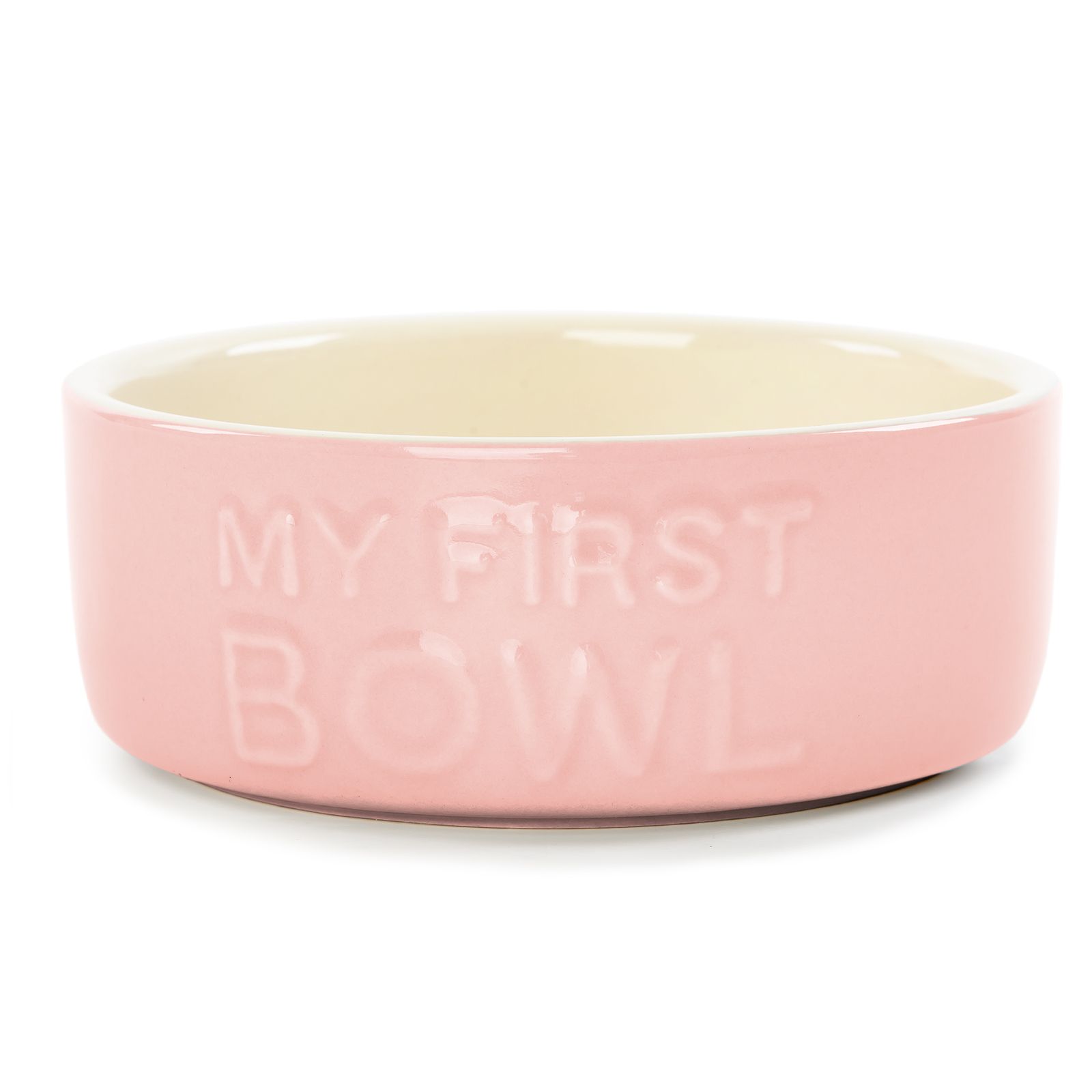 Миска керамическая для собак и кошек Scruffs My First Bowl розовая 13х13х5см, 400мл