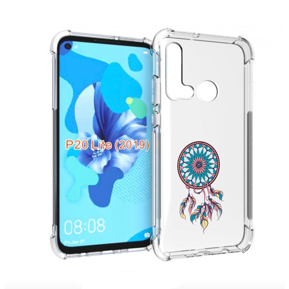 

Чехол бампер MyPads ловец снов синий для Huawei P20 Lite (2019)., Прозрачный, Tocco