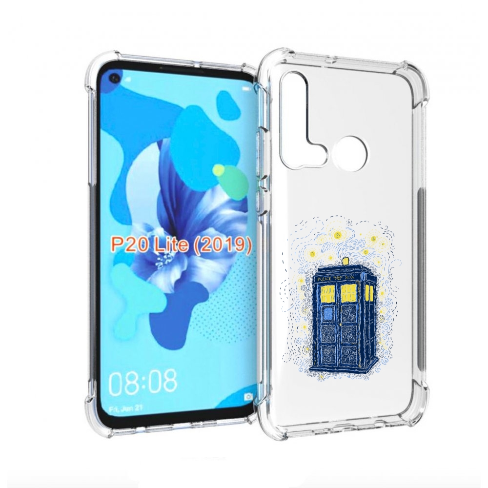 

Чехол бампер MyPads будка рисунок для Huawei P20 Lite (2019)., Прозрачный, Tocco