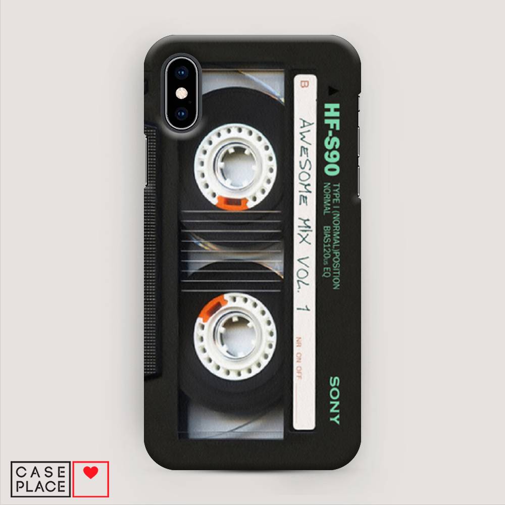 

Пластиковый чехол "Кассета" на Apple iPhone X (10), 11020-7