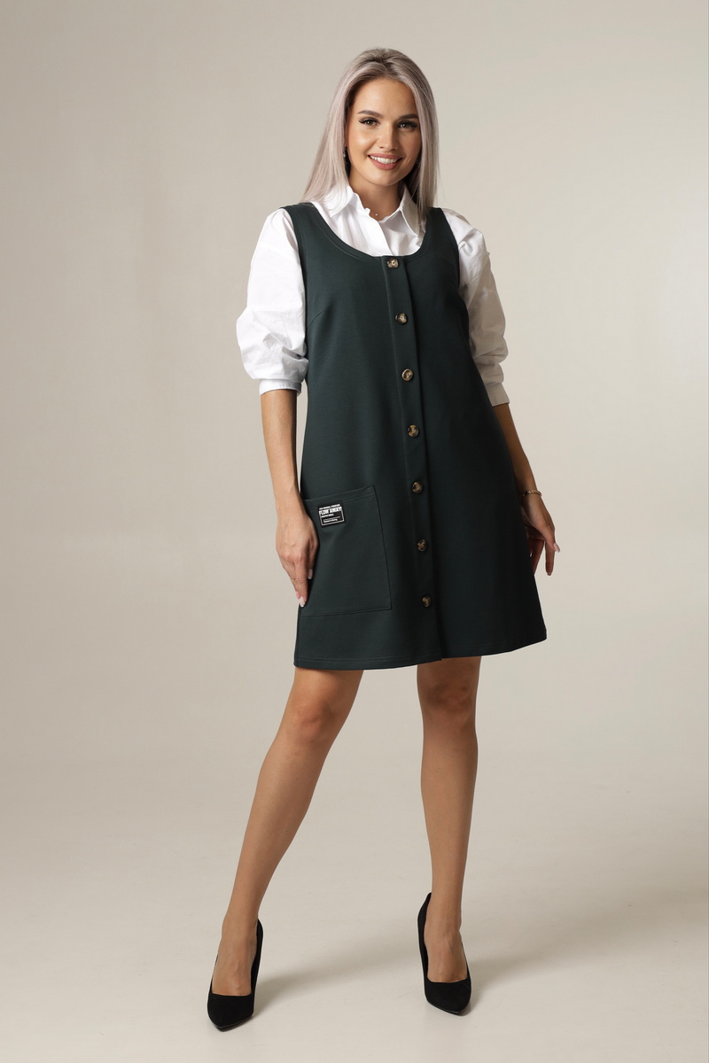 

Сарафан женский Elenatex СА-102 зеленый 52 RU, СА-102