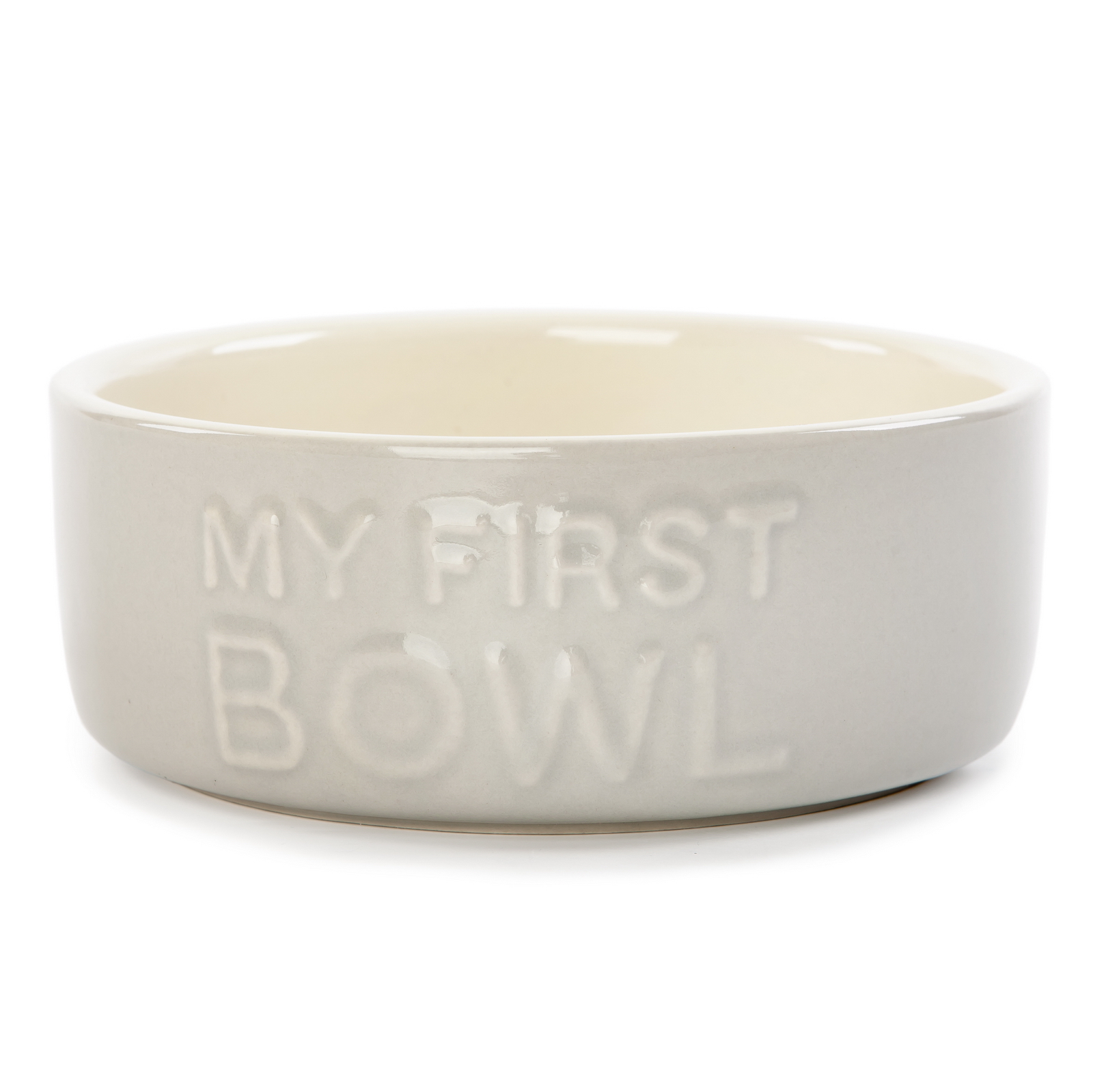 фото Миска керамическая для собак и кошек scruffs my first bowl, серая 13х13х5см 400мл