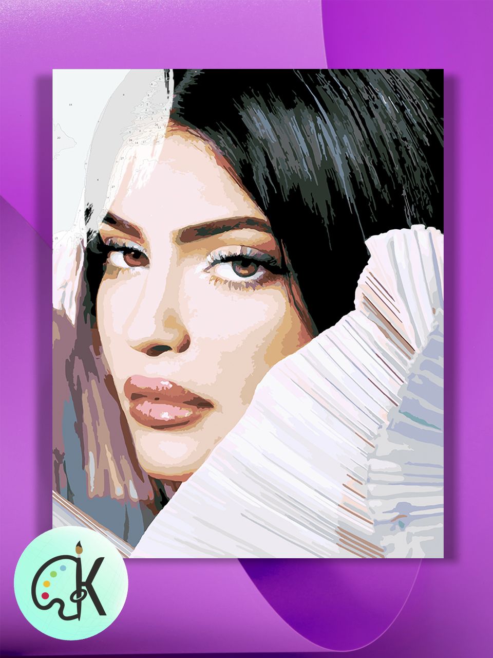 

Картина по номерам на холсте Культура Цвета Kylie Jenner, 30 х 40 см, Kylie Jenner