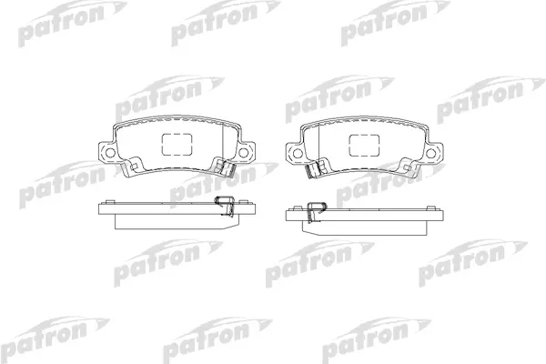 Тормозные колодки PATRON дисковые PBP1574