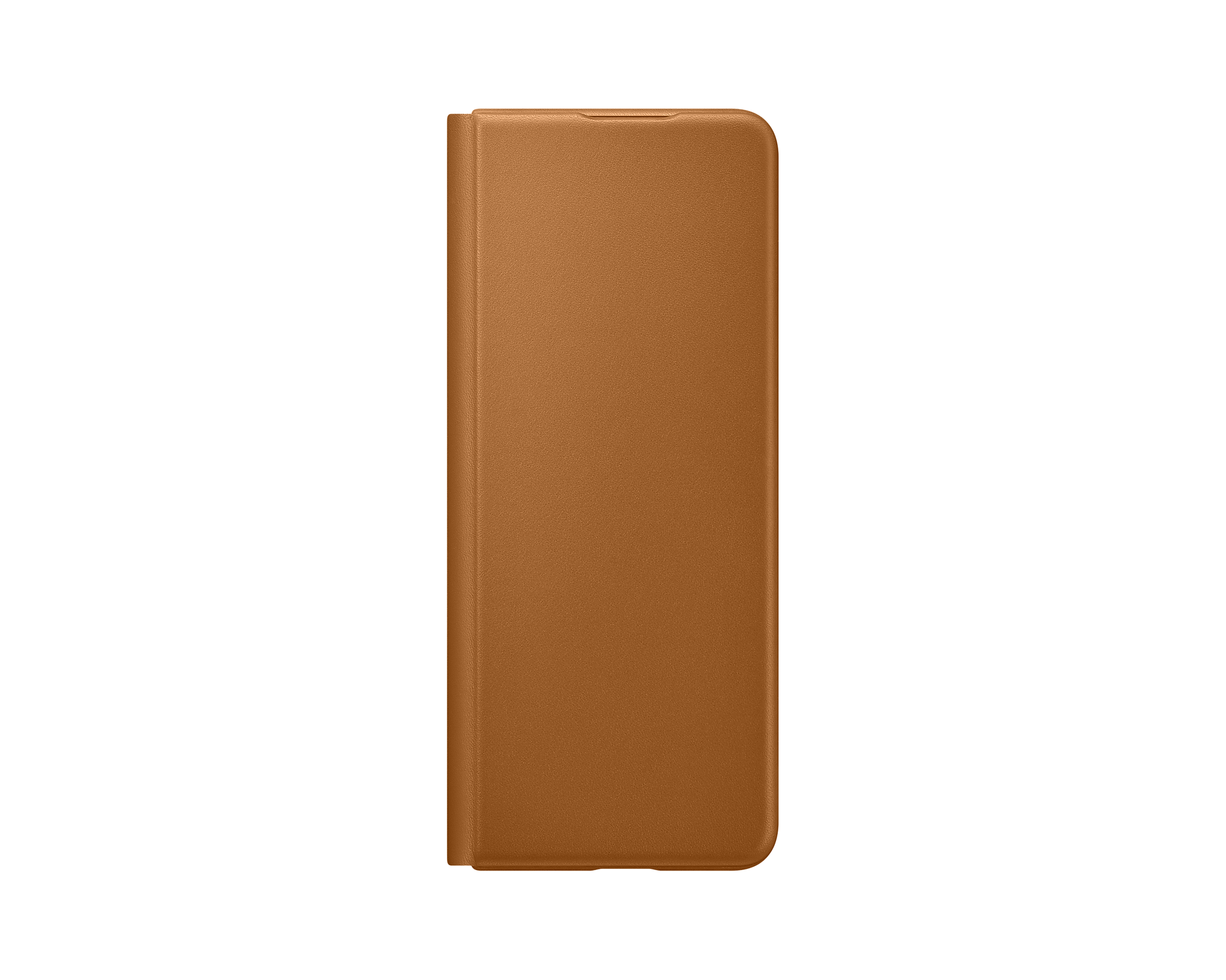 фото Чехол samsung galaxy z fold3 leather flip cover camel ef-ff926