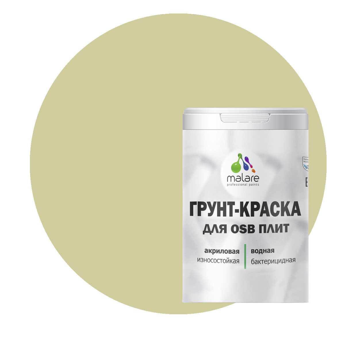 

Краска Malare для OSB плит, для дерева, фисташковый, 1 кг., Бежевый, Malare-20