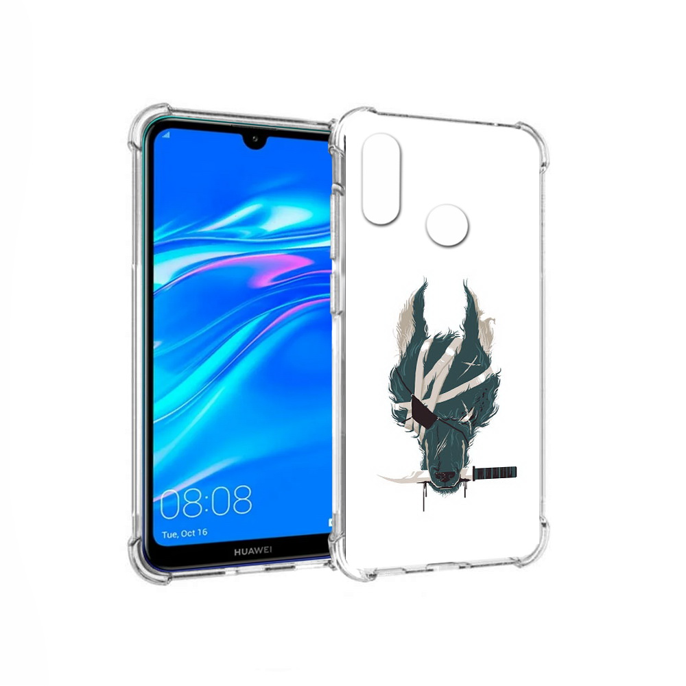 

Чехол MyPads Tocco для Huawei Y9 волк-разбойник (PT227091.35.271), Прозрачный, Tocco