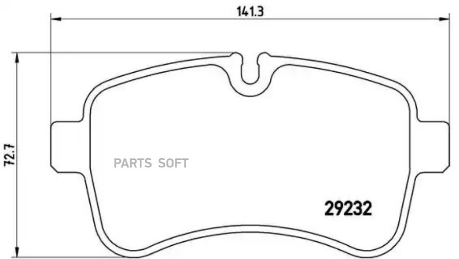 

Тормозные колодки brembo PA6027