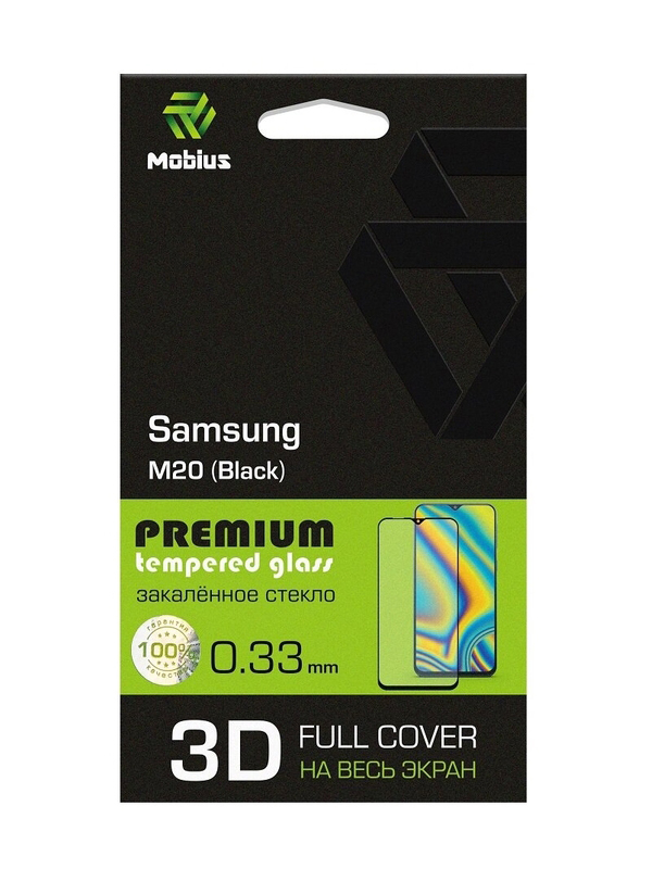 фото Защитное стекло mobius для galaxy m20 3d full cover black (4232-310)