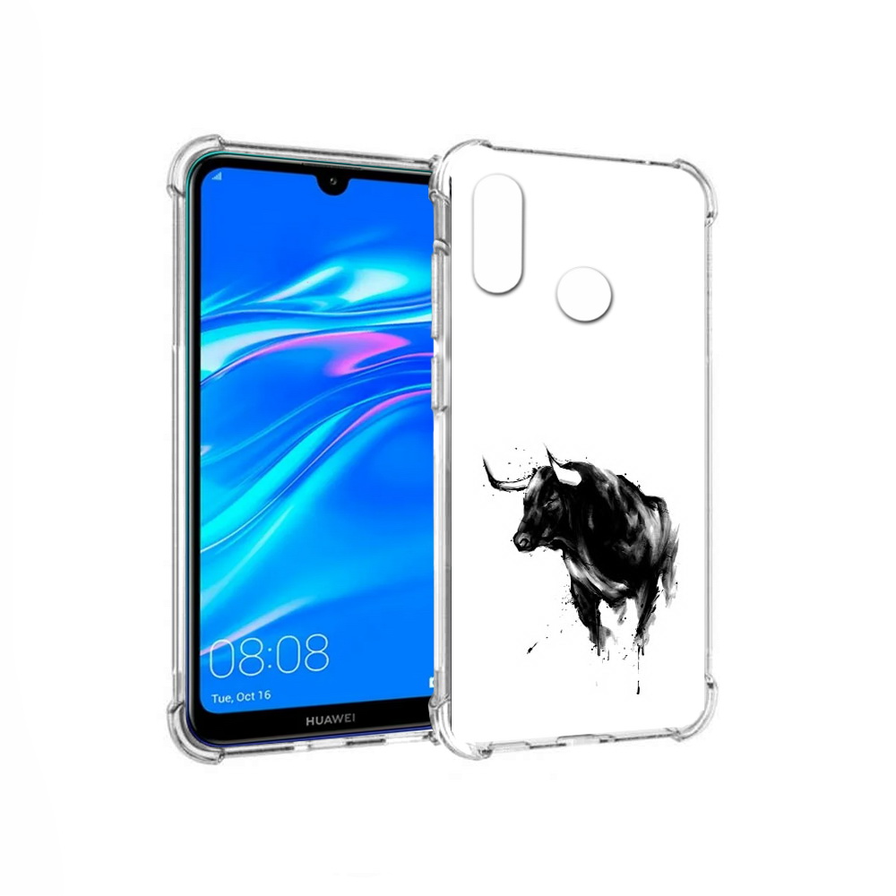 

Чехол MyPads Tocco для Huawei Y9 бык (PT227091.35.254), Прозрачный, Tocco