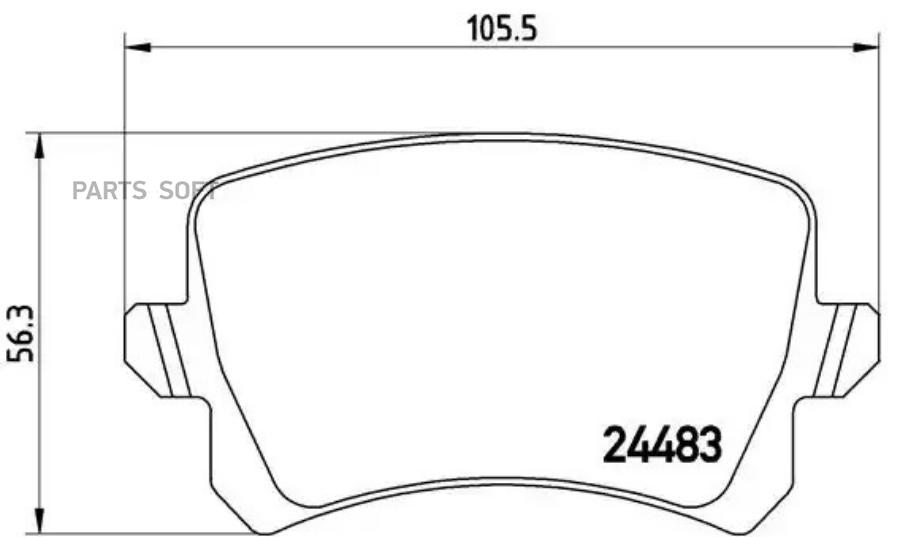 

Тормозные колодки brembo P85108