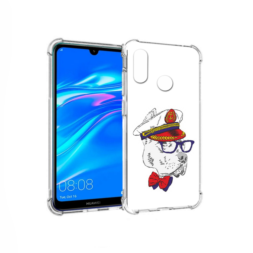 

Чехол MyPads Tocco для Huawei Y9 бульдог (PT227091.35.251), Прозрачный, Tocco