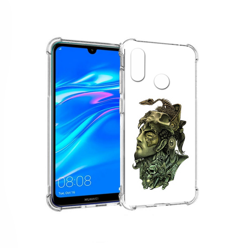 

Чехол MyPads Tocco для Huawei Y9 бронзовый воин (PT227091.35.248), Прозрачный, Tocco