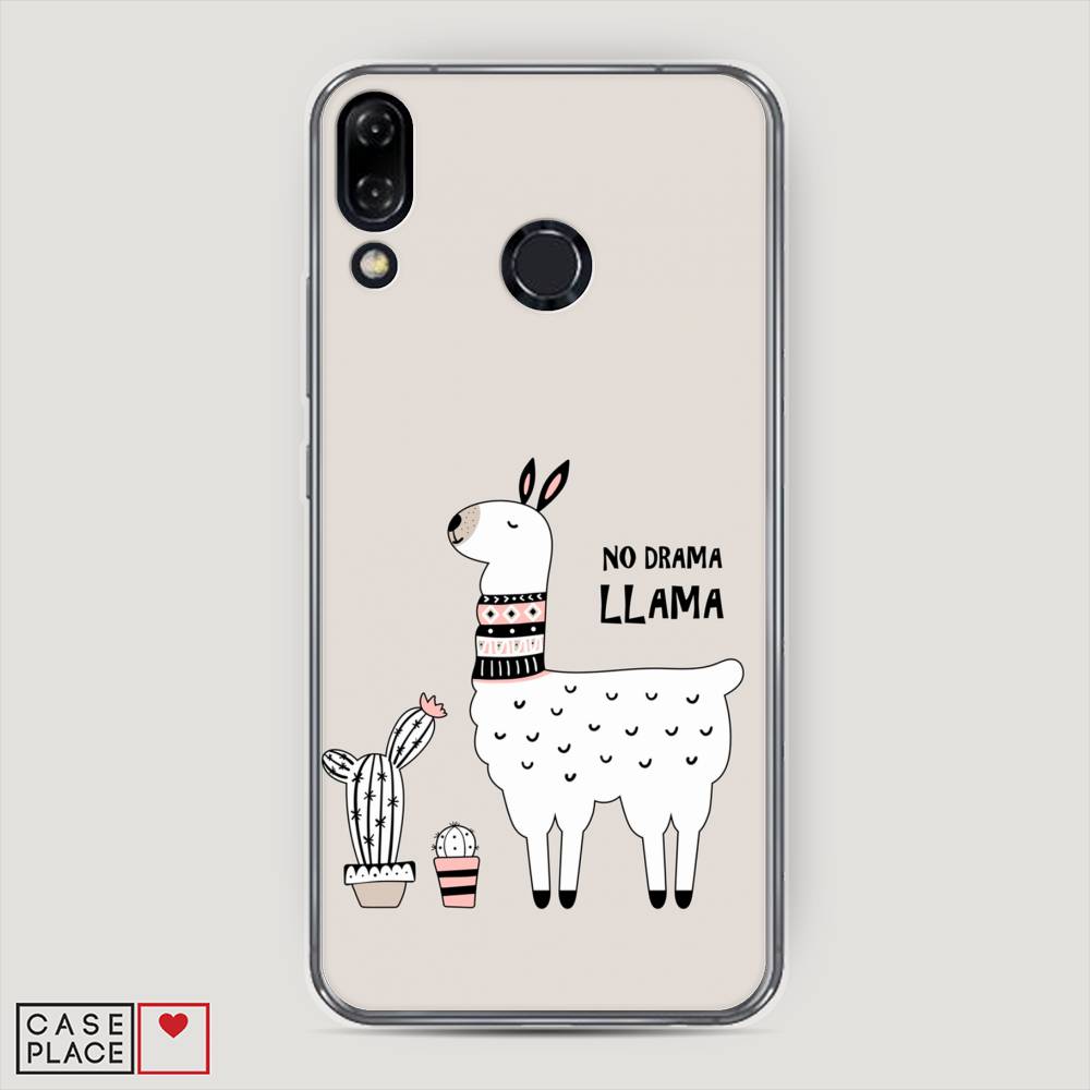 фото Чехол awog "no drama llama" для asus zenfone 5 ze620kl