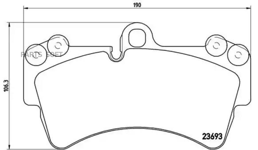 

Тормозные колодки brembo P85065