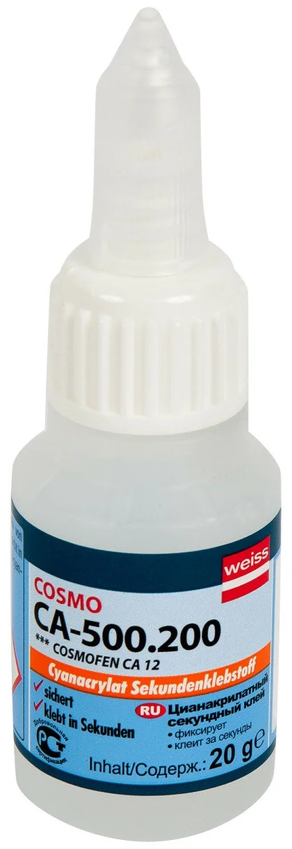 Супер-клей COSMOFEN CA 12 20 г секундный универсальный