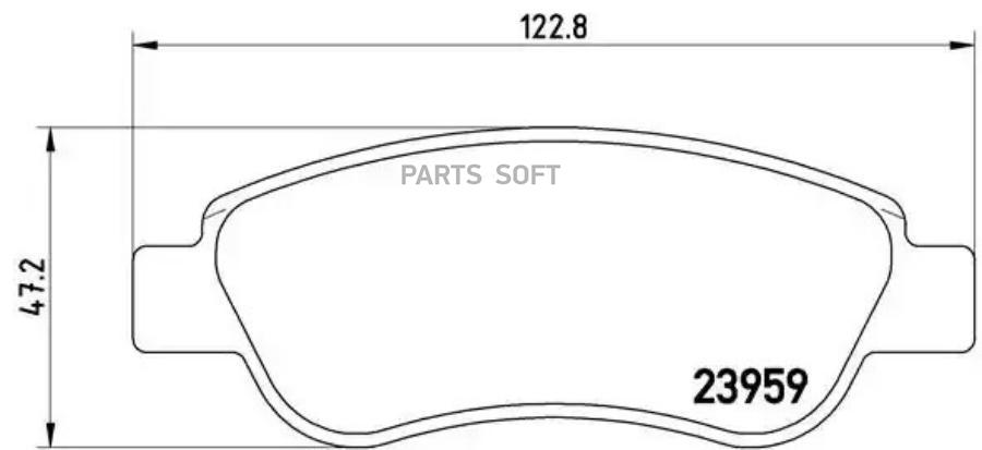 

Тормозные колодки brembo P61081