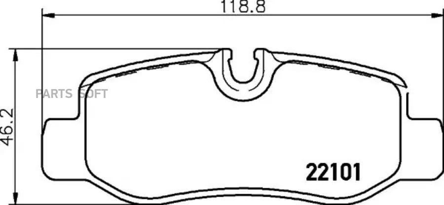 

Тормозные колодки brembo P50126