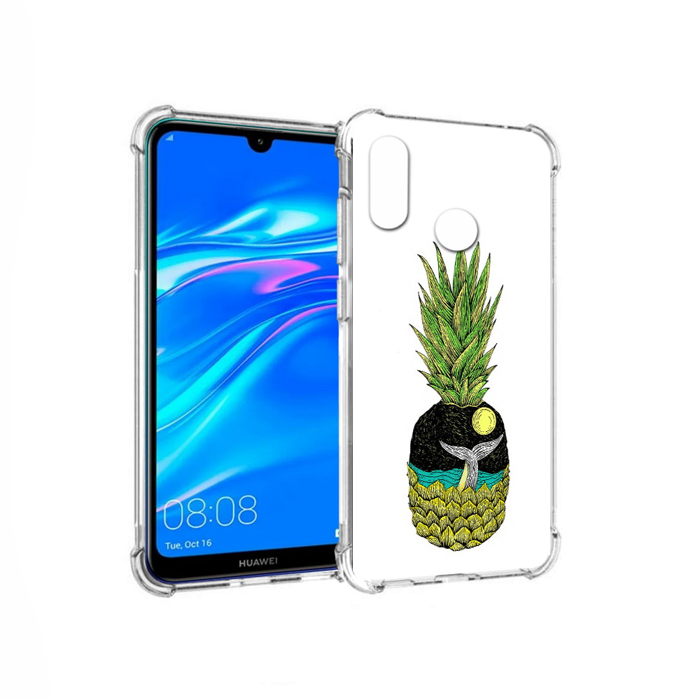 

Чехол MyPads Tocco для Huawei Y9 ананас с китом (PT227091.35.220), Прозрачный, Tocco