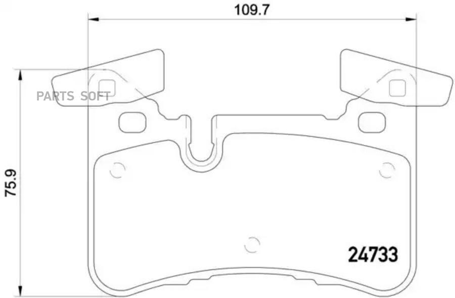 

Тормозные колодки brembo P50110