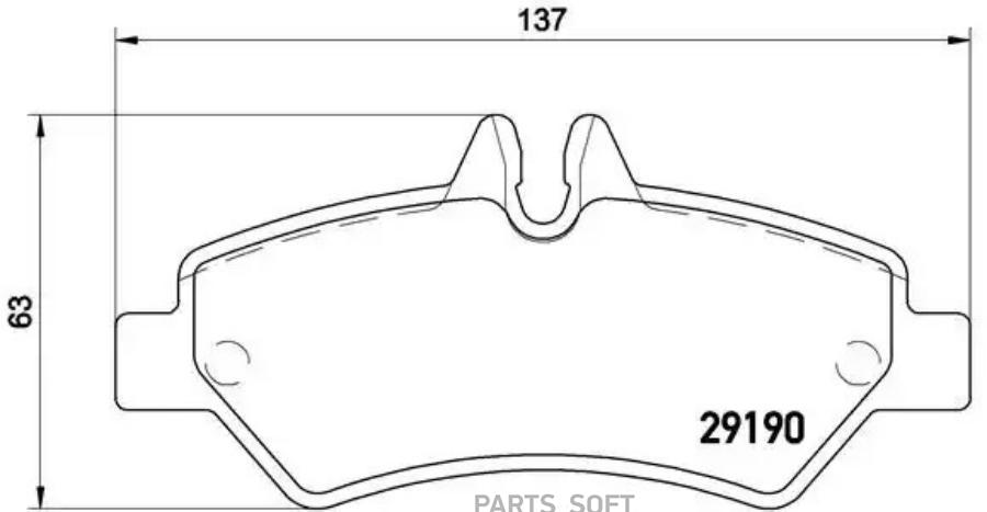 

Тормозные колодки brembo P50084