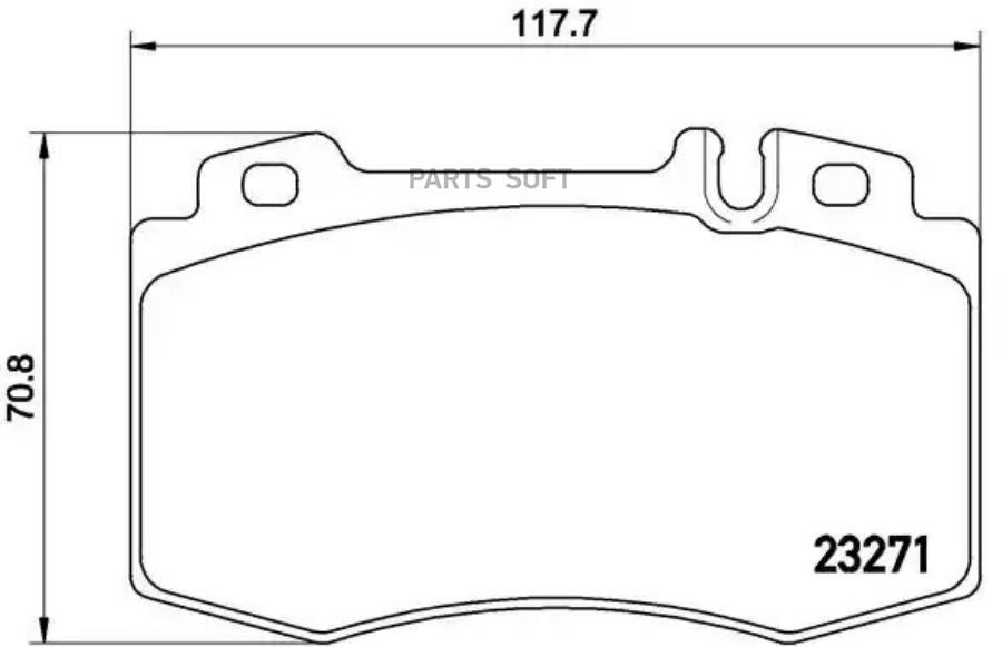 

Тормозные колодки brembo P50041